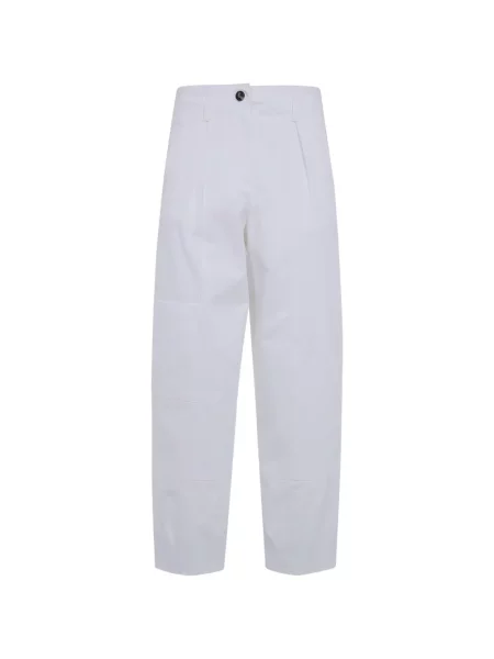 Pantaloni Max Mara cu autograf alb