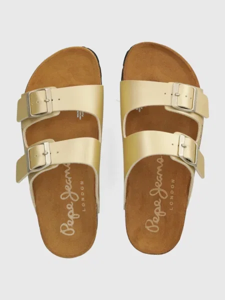 Чехли Pepe Jeans OBAN CLASSIC W златисто
