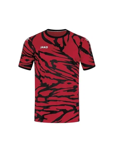 Tricou Jako cu imprimeu animal print roșu