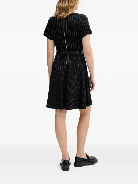 Rochie mini Dkny cu dungi de costum negru