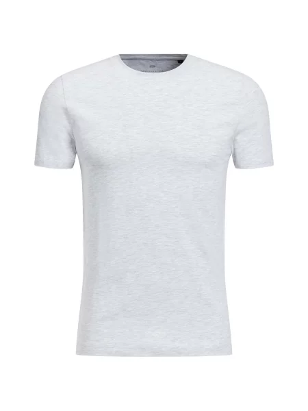 WE Fashion Tricou amestacat alb