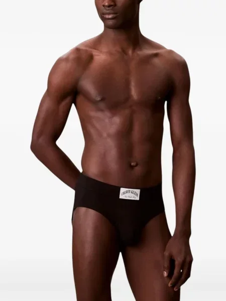 Chiloți Calvin Klein Underwear cu autograf negru