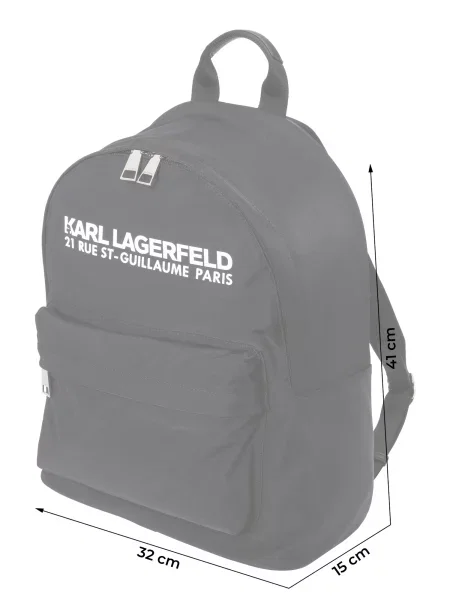 Karl Lagerfeld rucsac femei mare neted negru