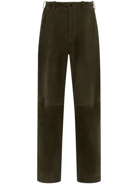 Pantaloni Marni din piele negru