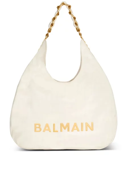 Geanta hobo Balmain alb