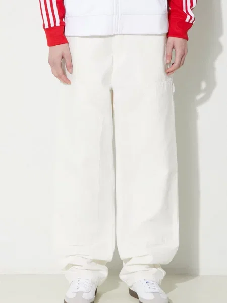 Carhartt WIP spodnie Pierce Double Knee Pant proste high waist beżowy