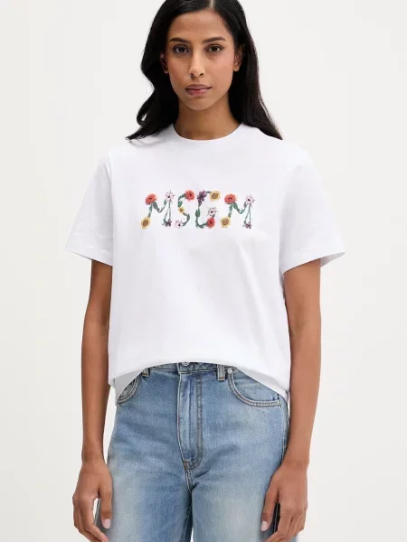 MSGM tricou din alb