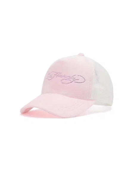 Ed Hardy Șapcă roz deschis alb