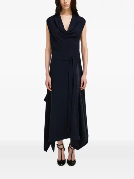 Rochie Ferragamo asimetrică albastru