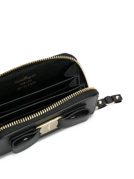 Peněženka Salvatore Ferragamo s mašlí černá