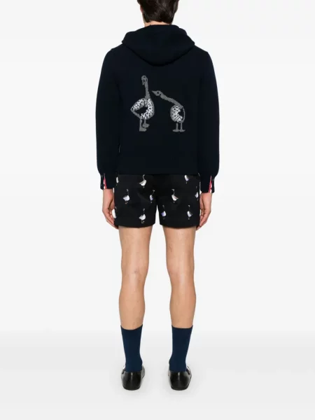 Суичър с качулка Thom Browne черно