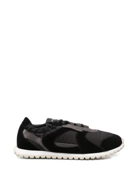 Sneakerși Emporio Armani din piele de căprioară negru
