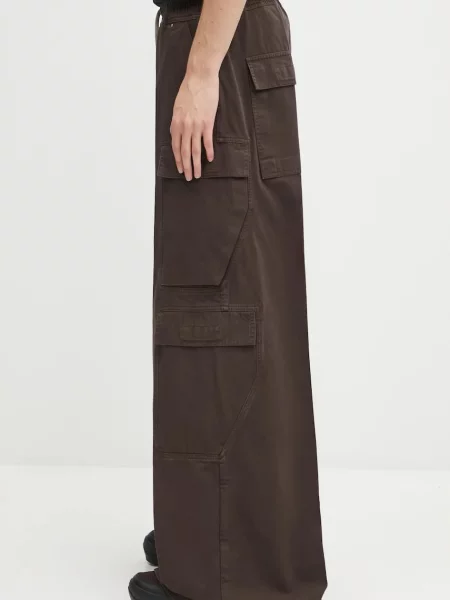 Rick Owens DRKSHDW Παντελόνι Double Cargo Jumbo Belas καφέ