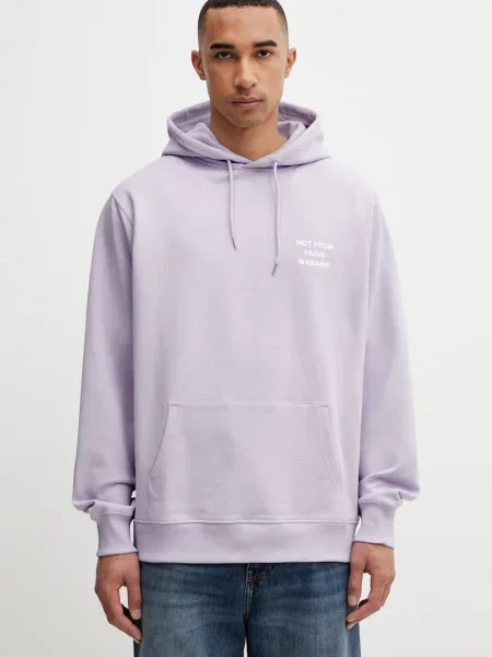 Drôle de Monsieur kapucnis melegítőfelső férfi Le Hoodie Slogan lila