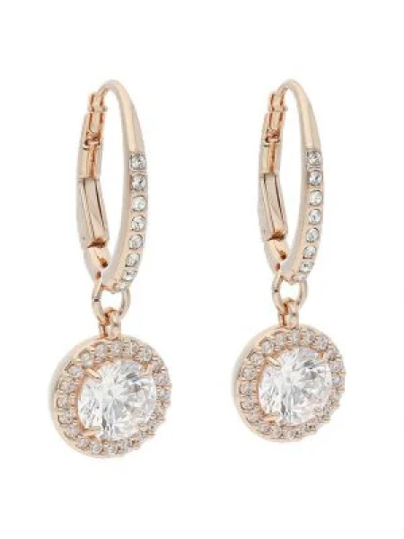 Náušnice Swarovski ružová