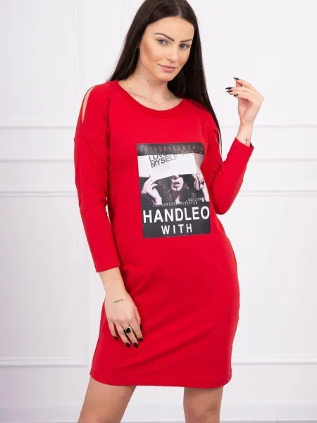 Rochie Kesi cu imagine de costum roșu