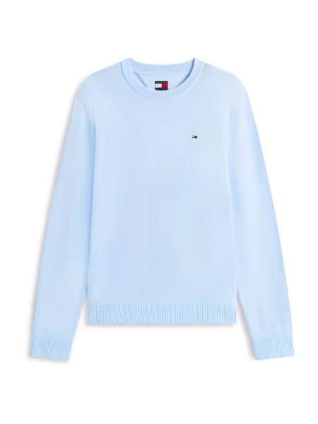 Tommy Jeans Pulover ESS svetlo modra