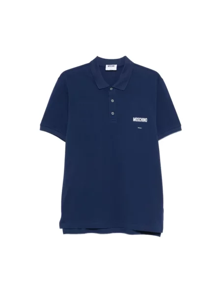 Koszulka polo Moschino niebieska