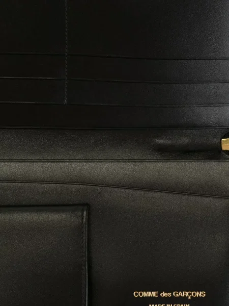 Portfel Comme Des Garçons Wallet w grochy czarny