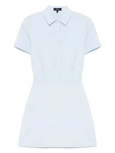 Rochie mini Theory scurtă de costum albastru