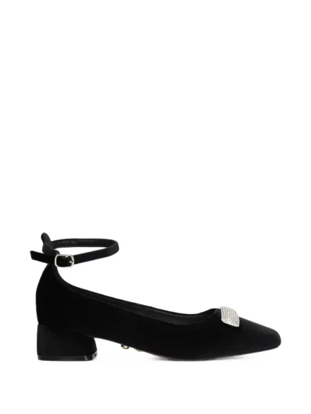 Pantofi cu toc Twenty Fourhaitch fără toc cu bretele negru