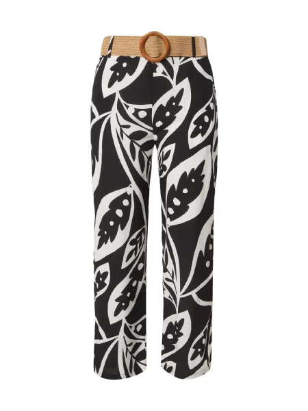 ZABAIONE Pantaloni negru alb