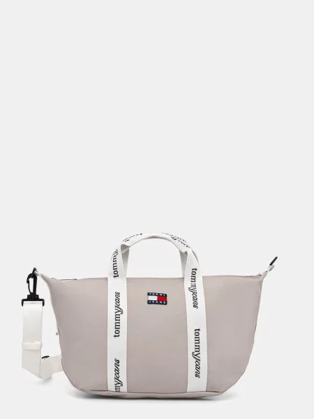 Shopperka Tommy Jeans beżowa