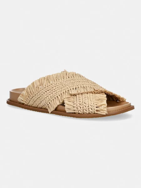 MICHAEL Michael Kors natikači Peyton Flat Sandal bež