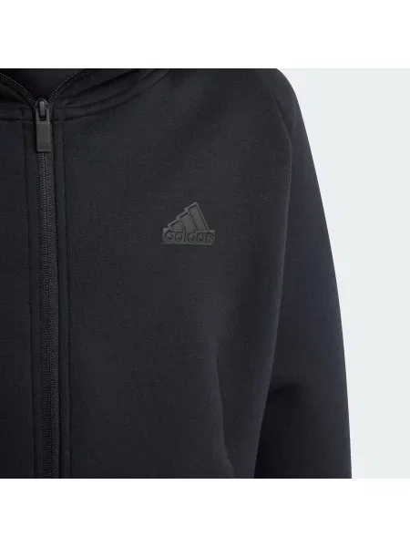 Bluza z kapturem adidas Z.N.E. Full-Zip Kids czarna