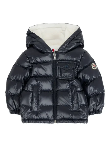Kurtka puchowa dziecięca Moncler Enfant niebieska