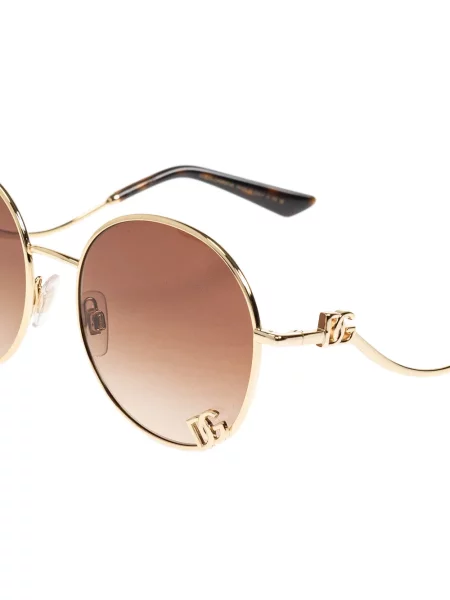 Okrugle sunčane naočale Dolce & Gabbana Eyewear s autogramom