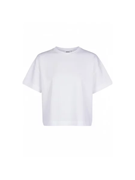 Koszulka Alpha Studio z dżerseju biała