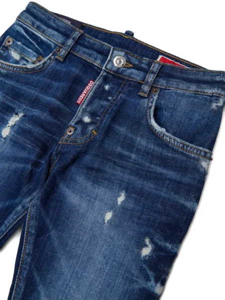 Jeansy dziecięce Dsquared2 niebieskie
