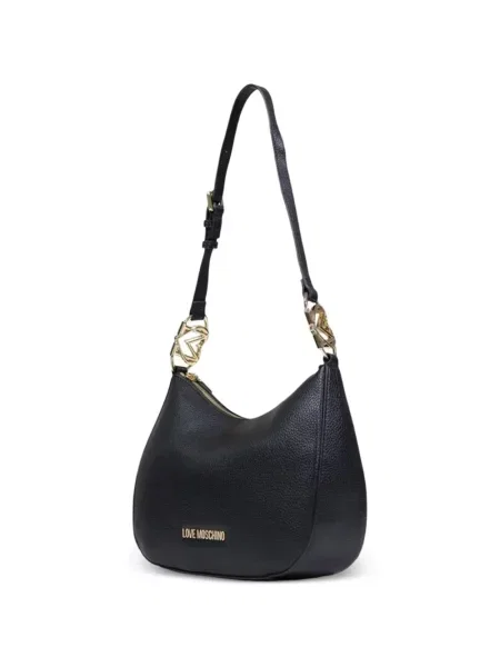 Shopper táska Love Moschino autogrammal fekete