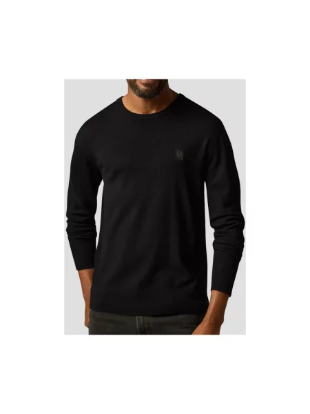 Sweter Belstaff wełniany czarny
