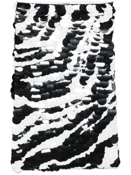 Fustă midi Des Phemmes până la genunchi negru