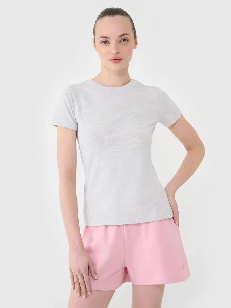 T-shirt basic 4F szara