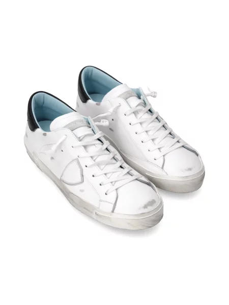 Sneakersy Philippe Model skórzane do tenisa białe