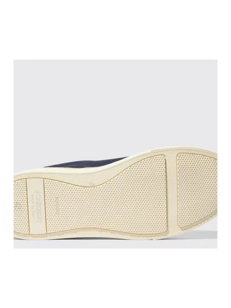 Sneakersy Scarosso zamszowe wsuwane niebieskie