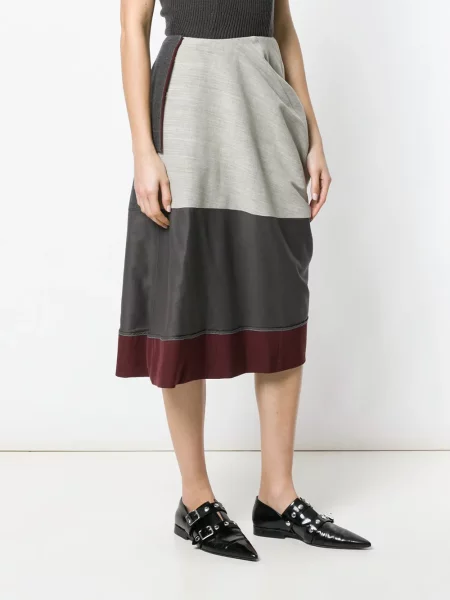 Drapované sukně Comme Des Garçons Pre-owned šedé