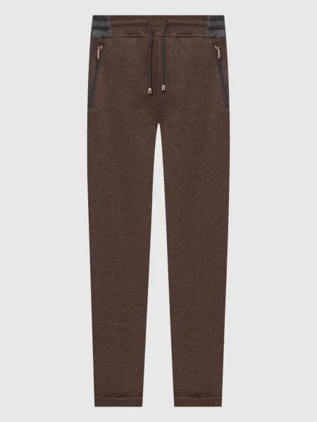 Шерстяные брюки Doriani Cashmere коричневые