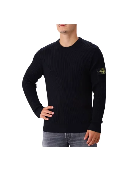 Sweter Stone Island z kamieniami niebieski