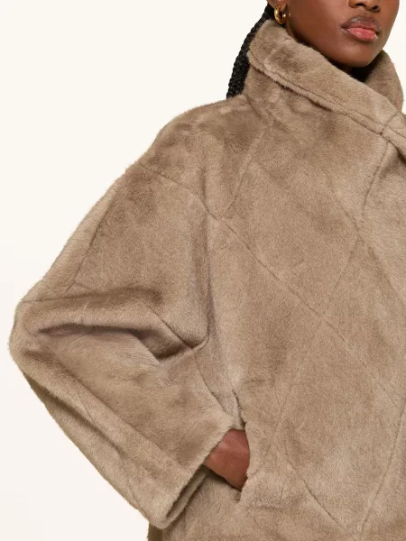 Ba&Sh Bunda Z Umělé Kožešiny Pinie velbloudí