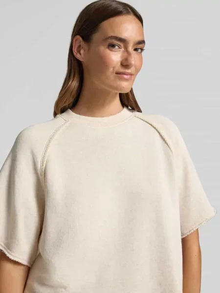 Bluza o kroju regular fit z mieszanki bawełny model C_ELEA' Boss Orange beżowa