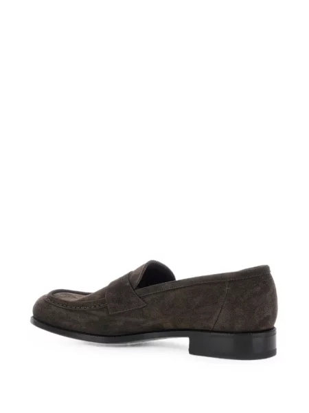 Pantofi loafer Lidfort din piele de căprioară maro