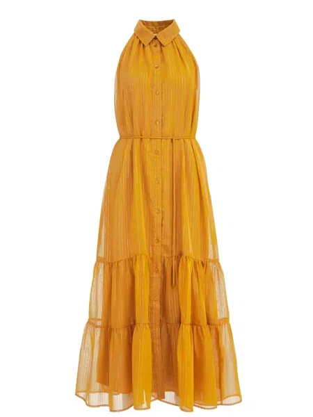 WE Fashion Rochie muștar galben