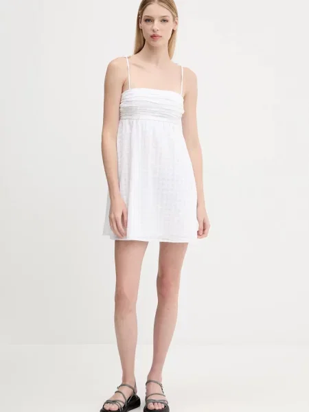 Hollister Co. sukienka mini rozkloszowana biały