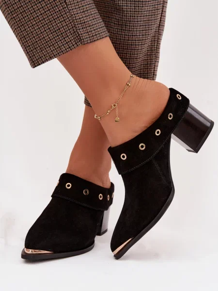Botine S. Barski din piele negru