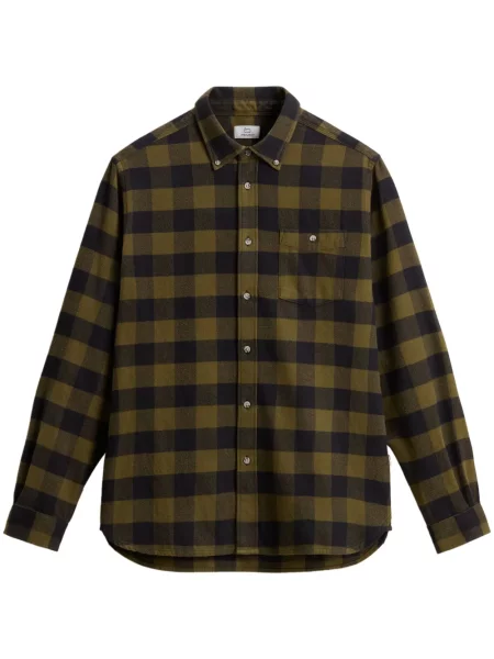 Cămașă Woolrich de flanelă verde