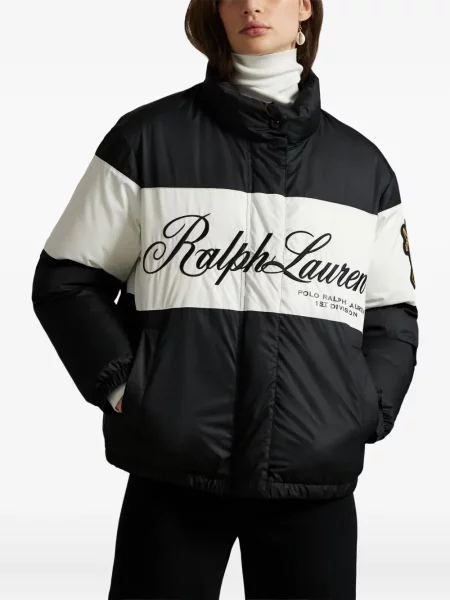 Șapcă Polo Ralph Lauren de mătase cu broderie cu dungi negru